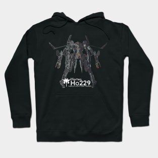 Flight Unit Horten Ho229 [Black Background] Hoodie